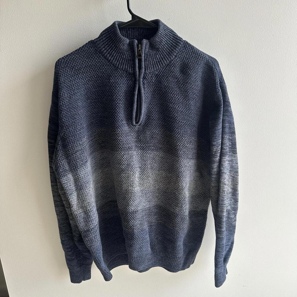 Weatherproof Men’s Vintage Navy Blue Original Pullover Quarter Zip Size XL